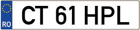 Trailer License Plate